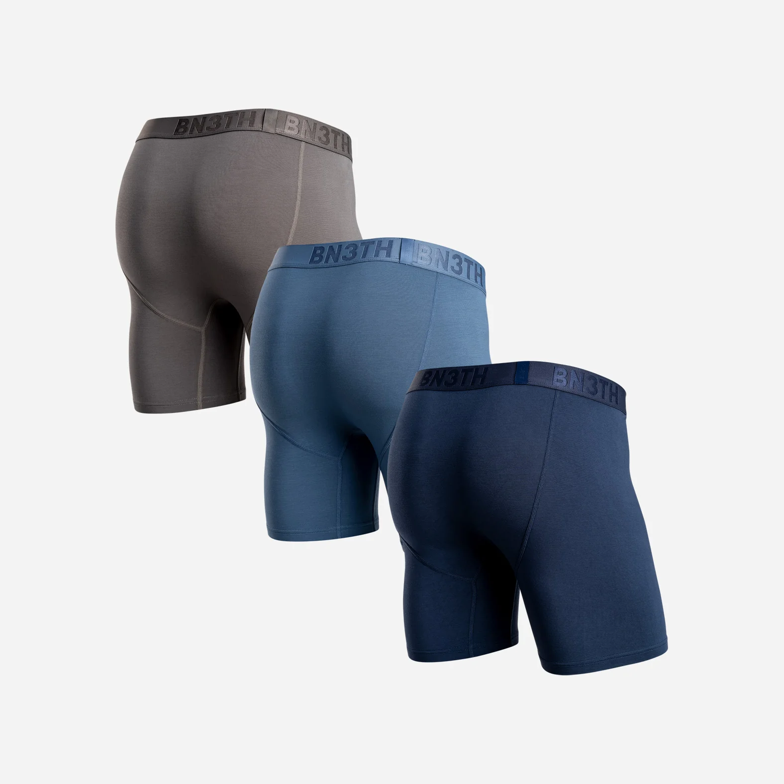 Classic Icon Boxer Brief: Gargoyle/Fog/Navy 3 Pack - Image 3