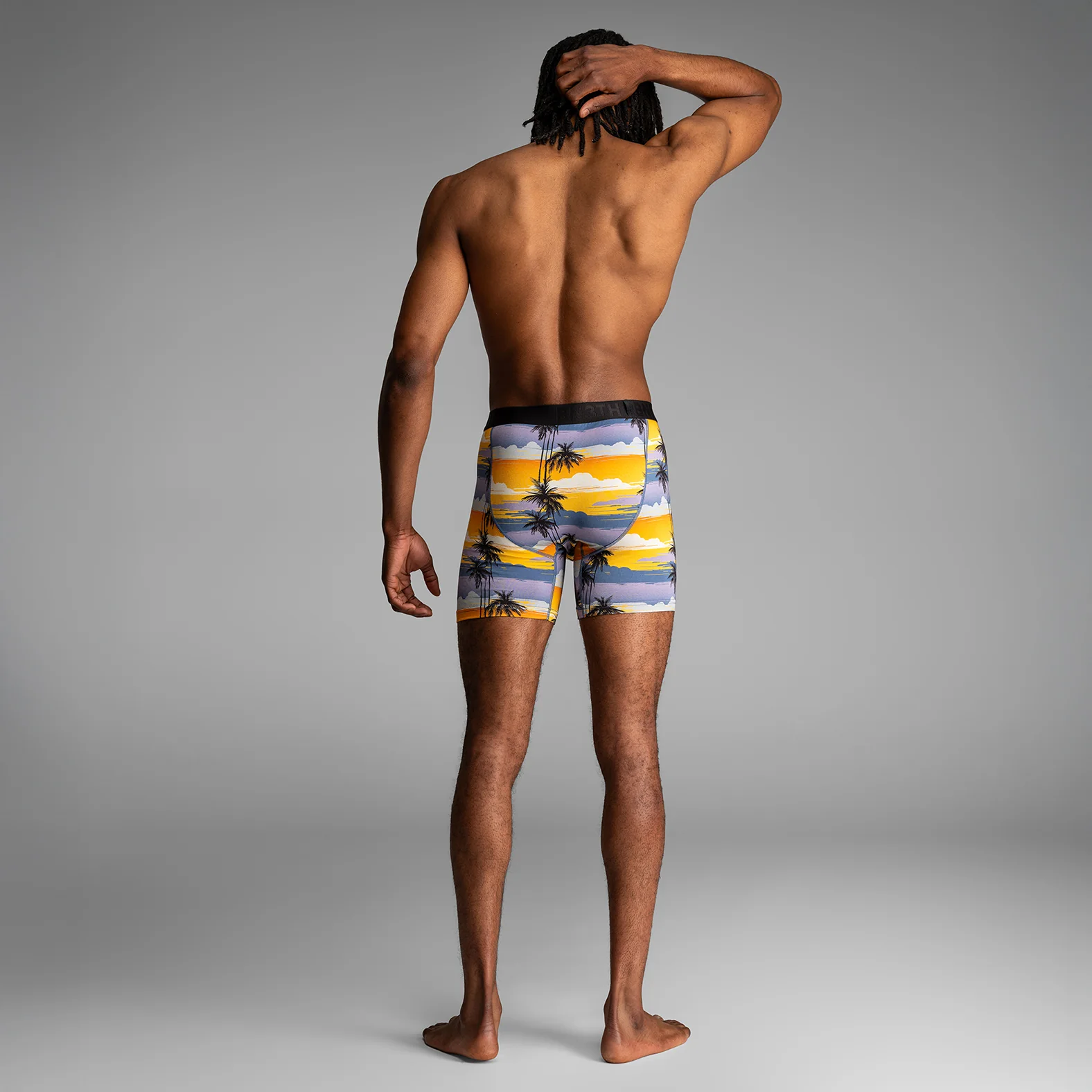 Classic Icon Boxer Brief : Palm Tree Horizon Mimosa - Image 5
