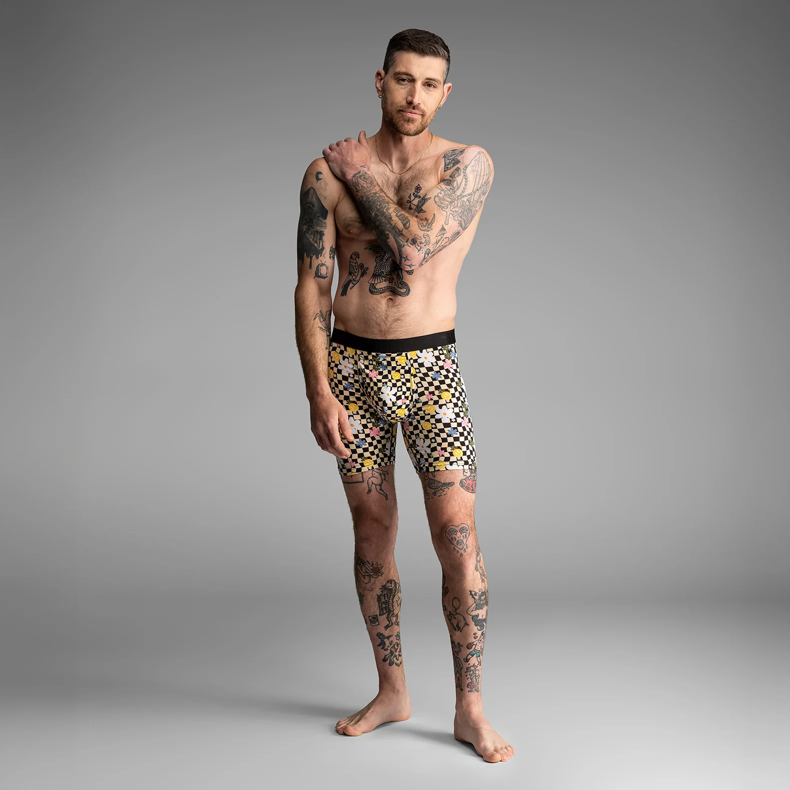 Classic Icon Boxer Brief : Psychodelic Floral Sand - Image 3