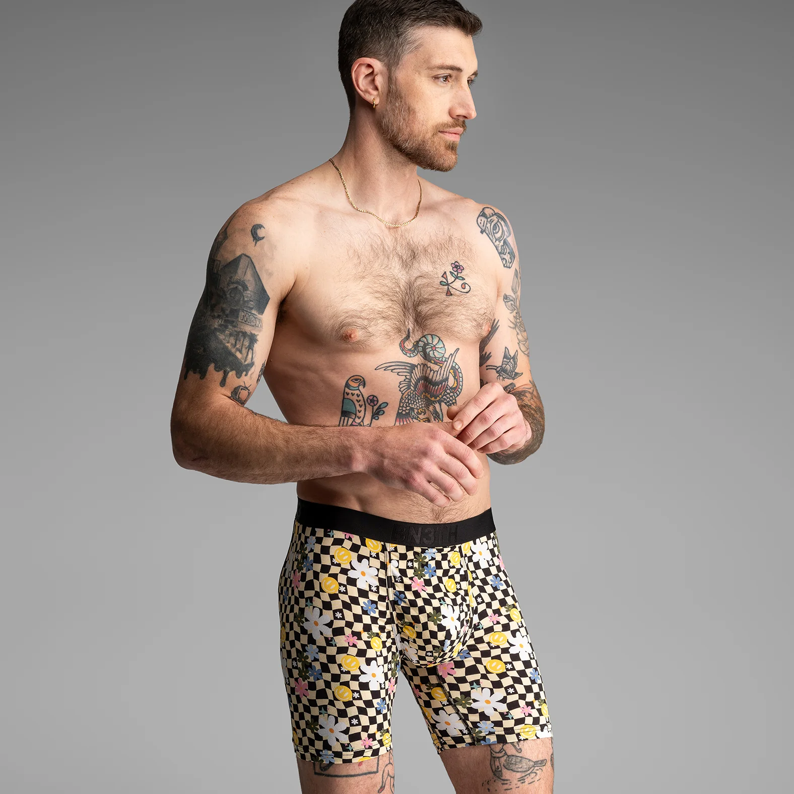 Classic Icon Boxer Brief : Psychodelic Floral Sand - Image 4