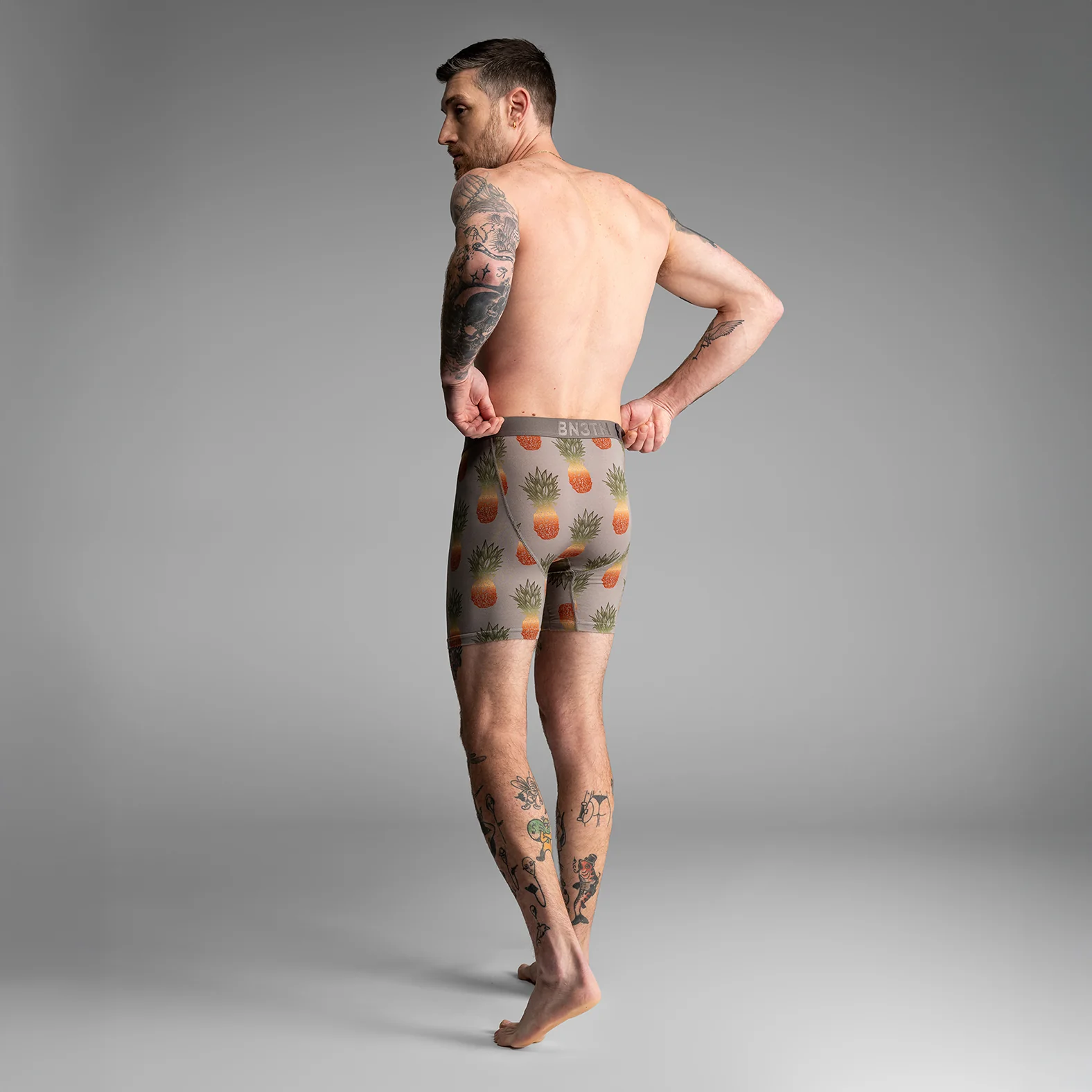 Classic Icon Boxer Brief With Fly : Pineapple Fade Cloudburst - Image 5