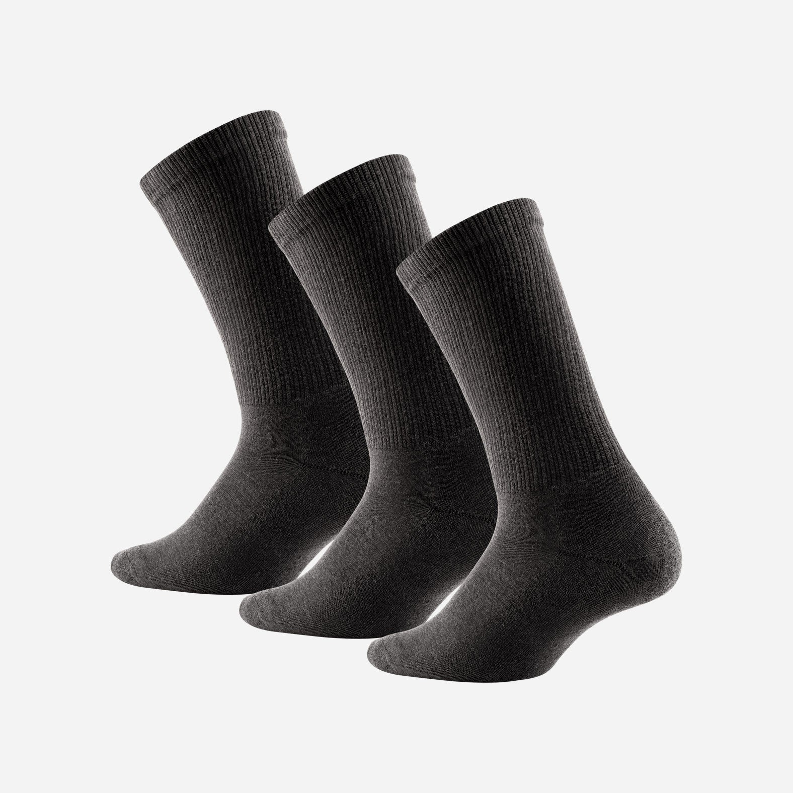Classic Crew Sock: Black 3 Pack - Image 3