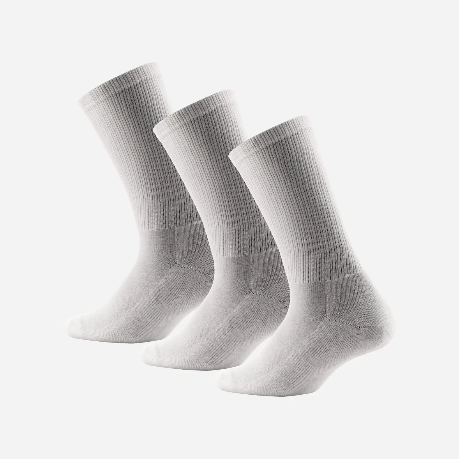 Classic Crew Sock: White 3 Pack - Image 3
