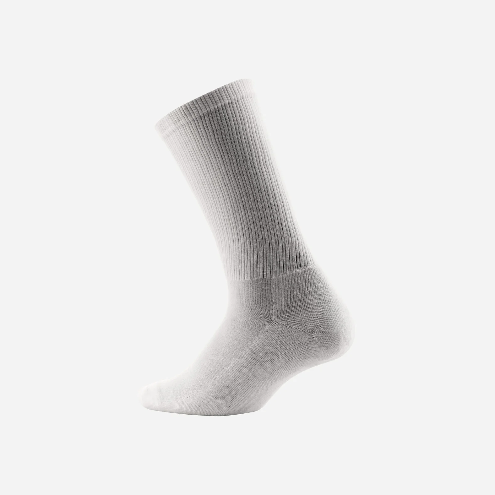 Classic Crew Sock: White - Image 3