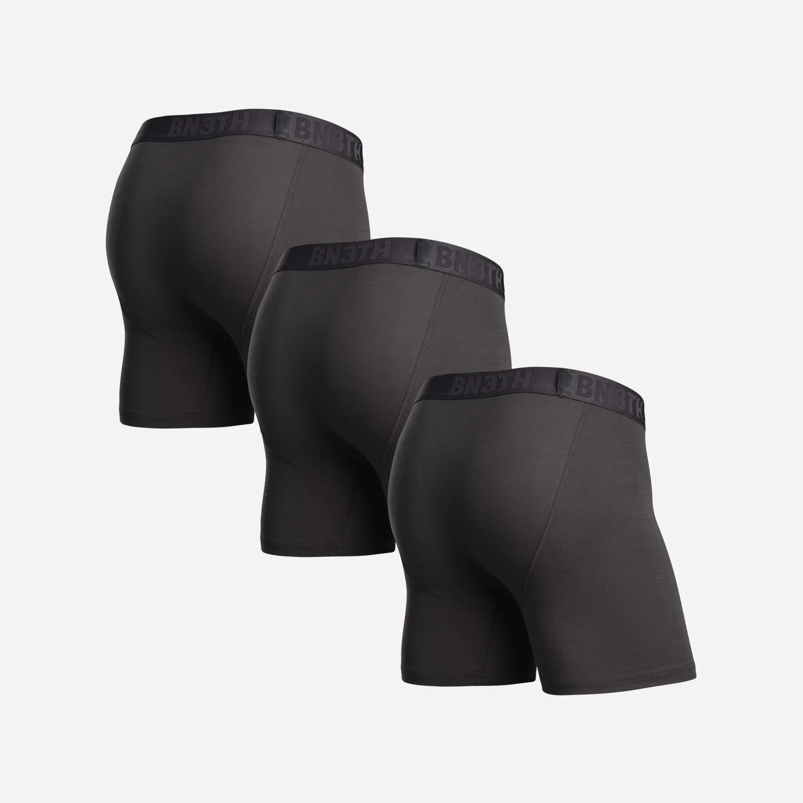Essentials Boxer Brief: Black 3 Pack - Image 3