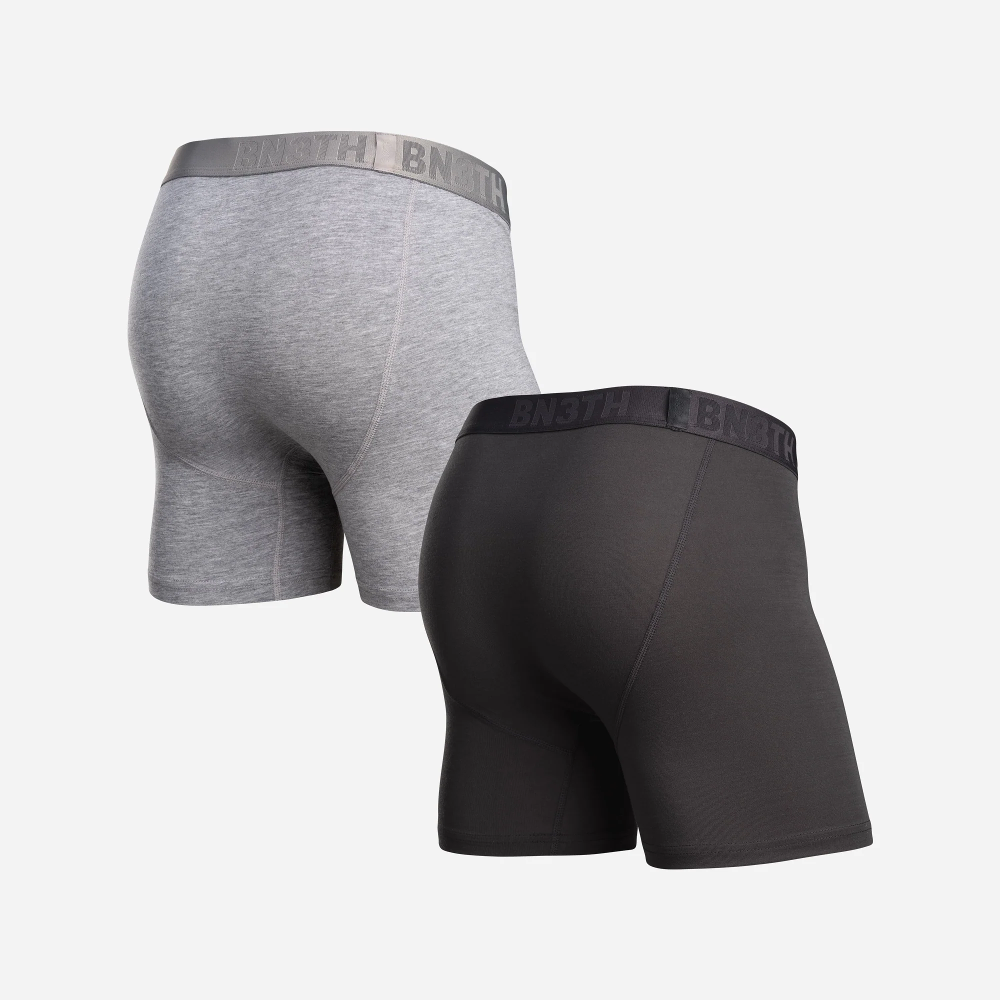 Essentials Boxer Brief : Black/Heather Gray 2 Pack - Image 3