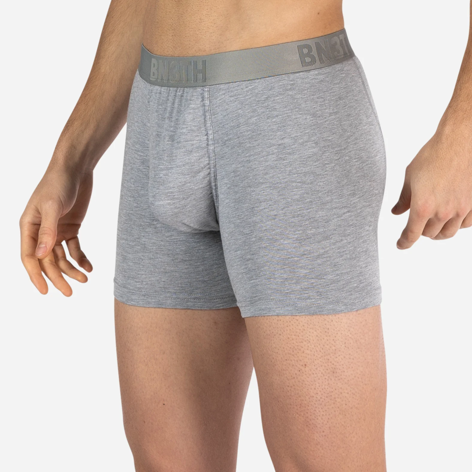 Essentials Boxer Brief : Black/Heather Gray 2 Pack - Image 5