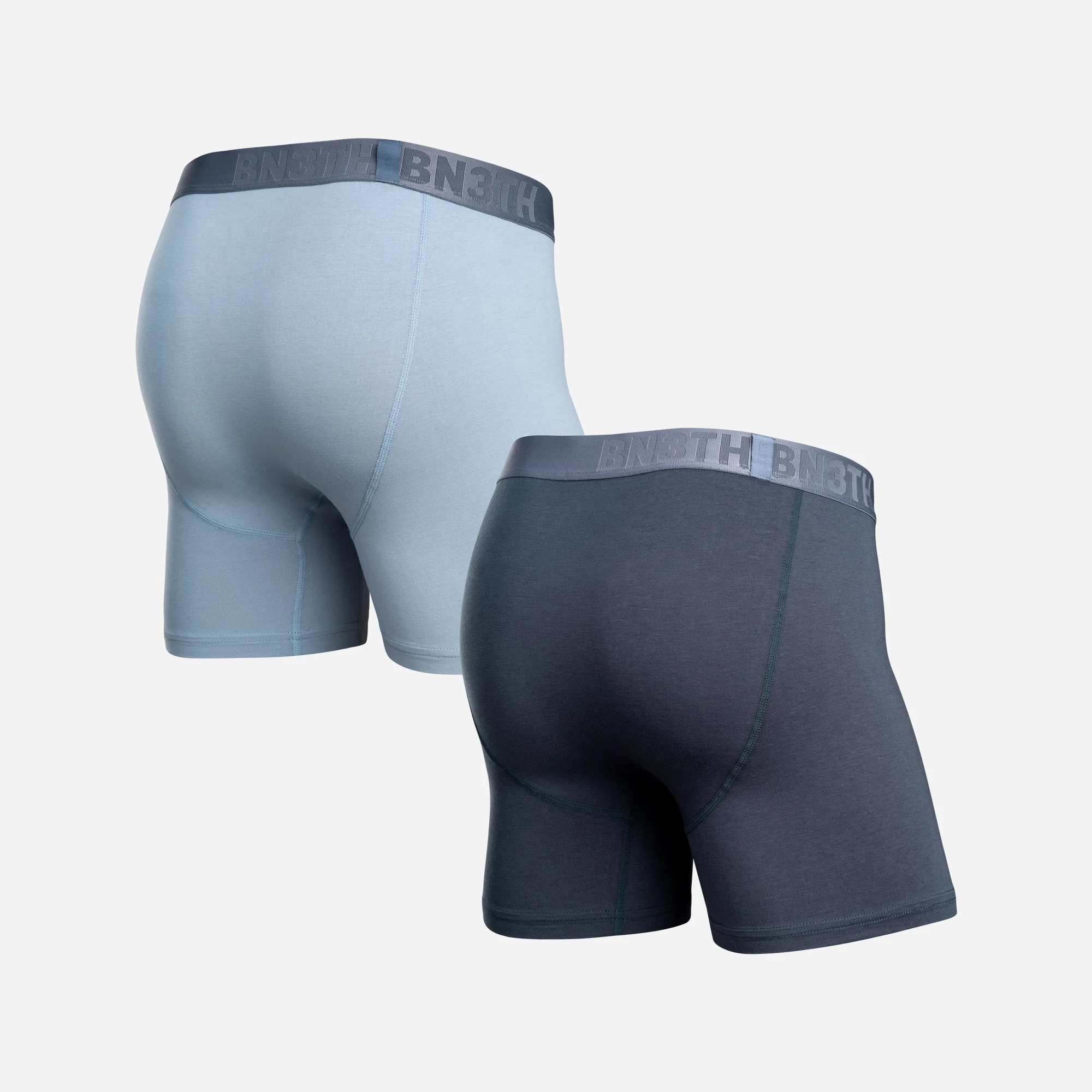 Essentials Boxer Brief : Midnight Navy/Dusty Blue 2 Pack - Image 3