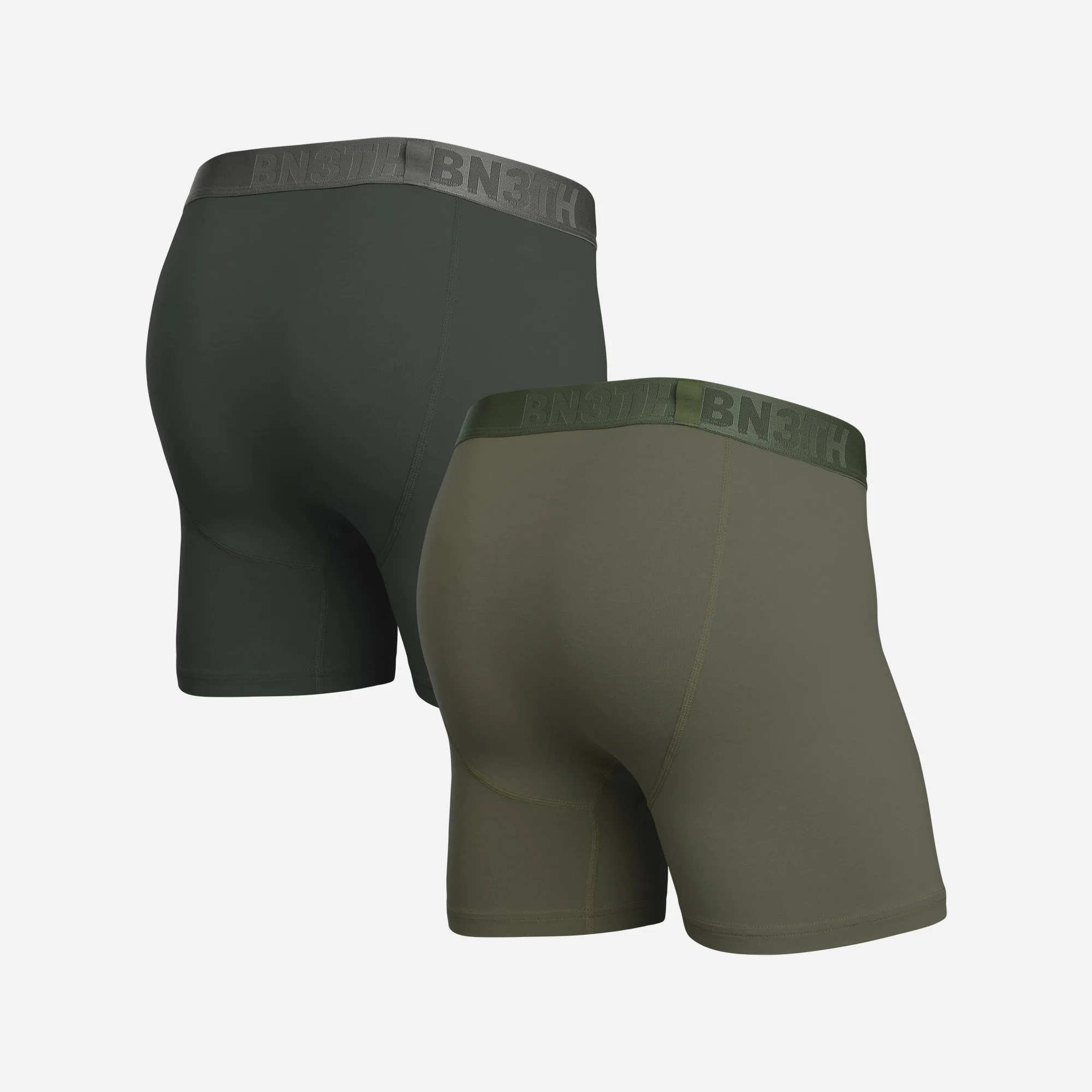 Essentials Boxer Brief : Smoke Green/Fatigue 2 Pack - Image 2