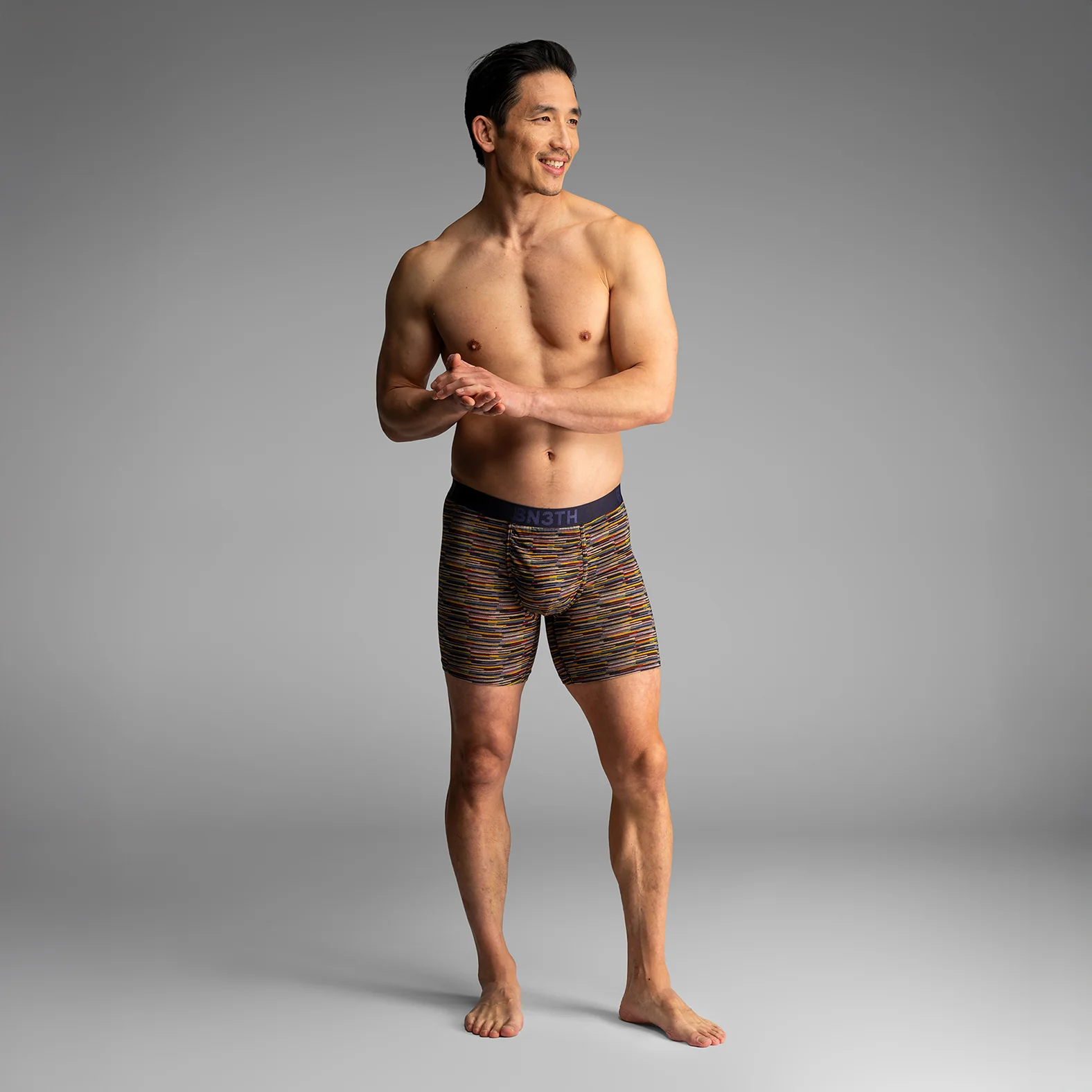 Classic Icon Boxer Brief : Fuzzy Stripe Sand - Image 3