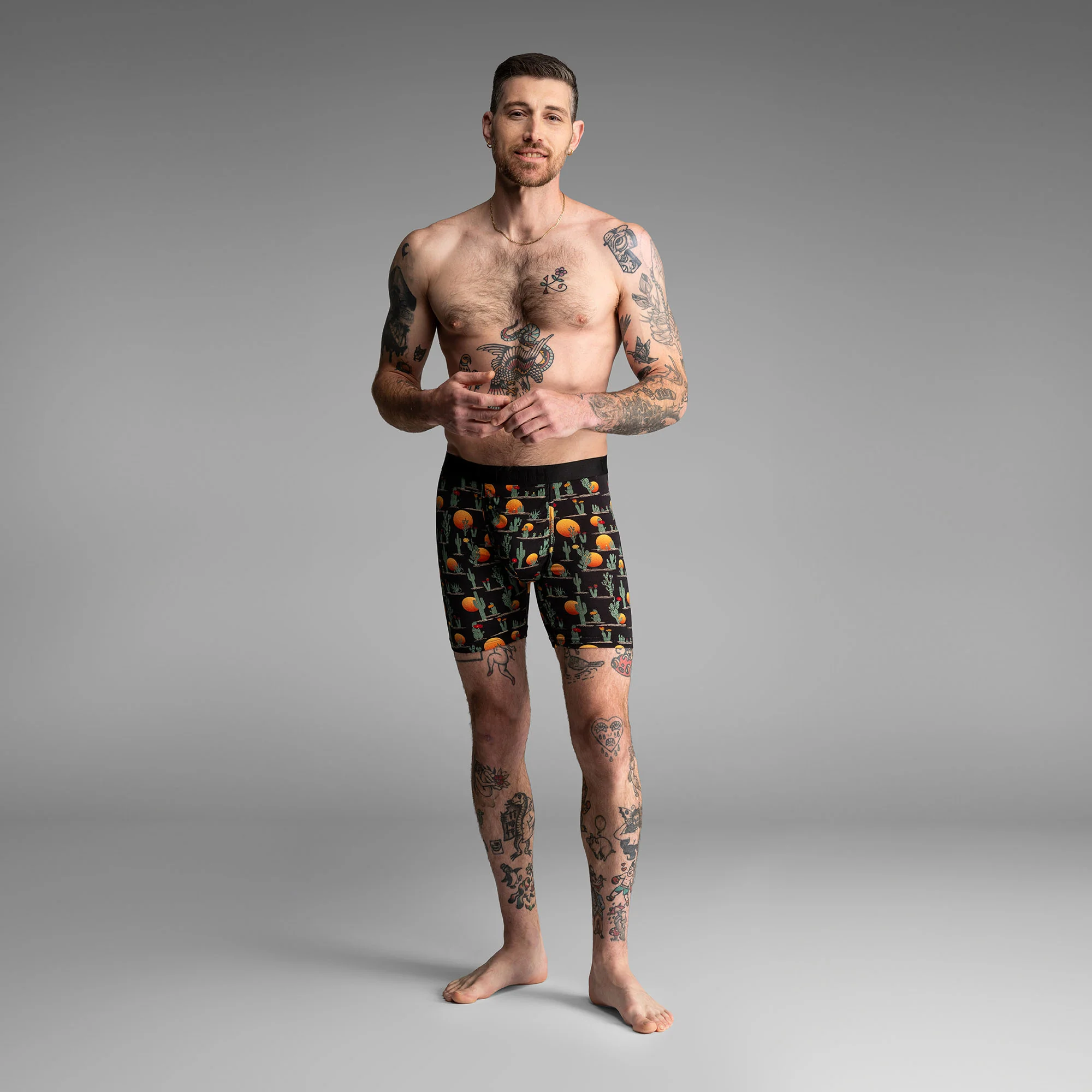 Classic Icon Boxer Brief : Cacti Black - Image 5