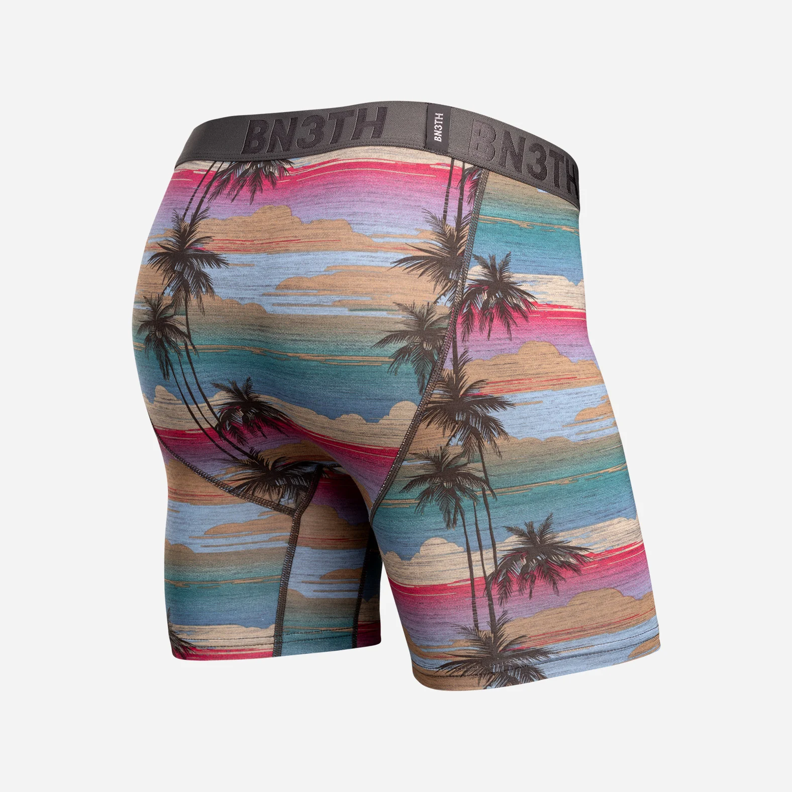 Classic Icon Boxer Brief: Palm Tree Horizon - Heather - Image 3