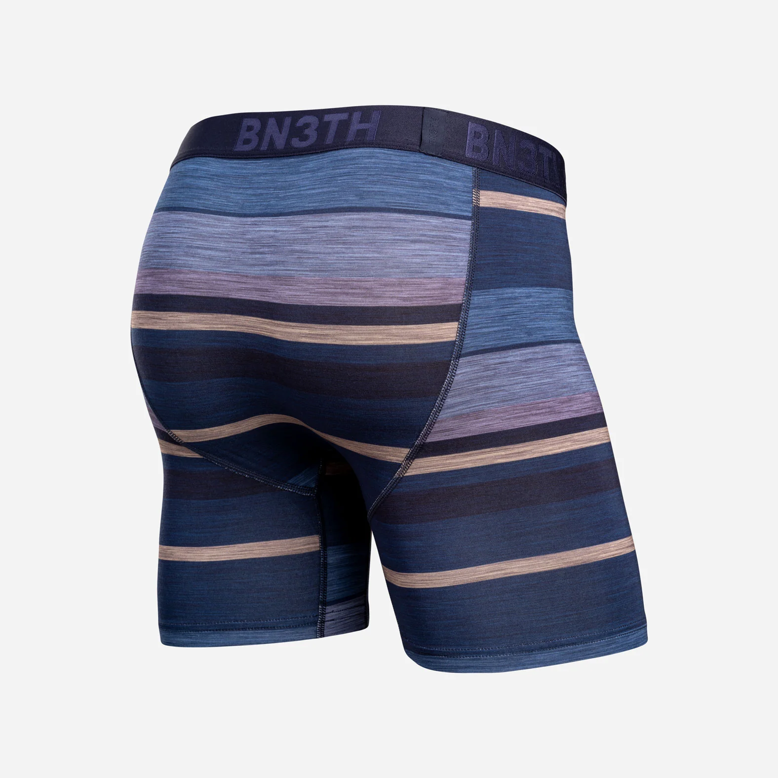 Classic Icon Boxer Brief: Thick Stripe - Navy - Image 3