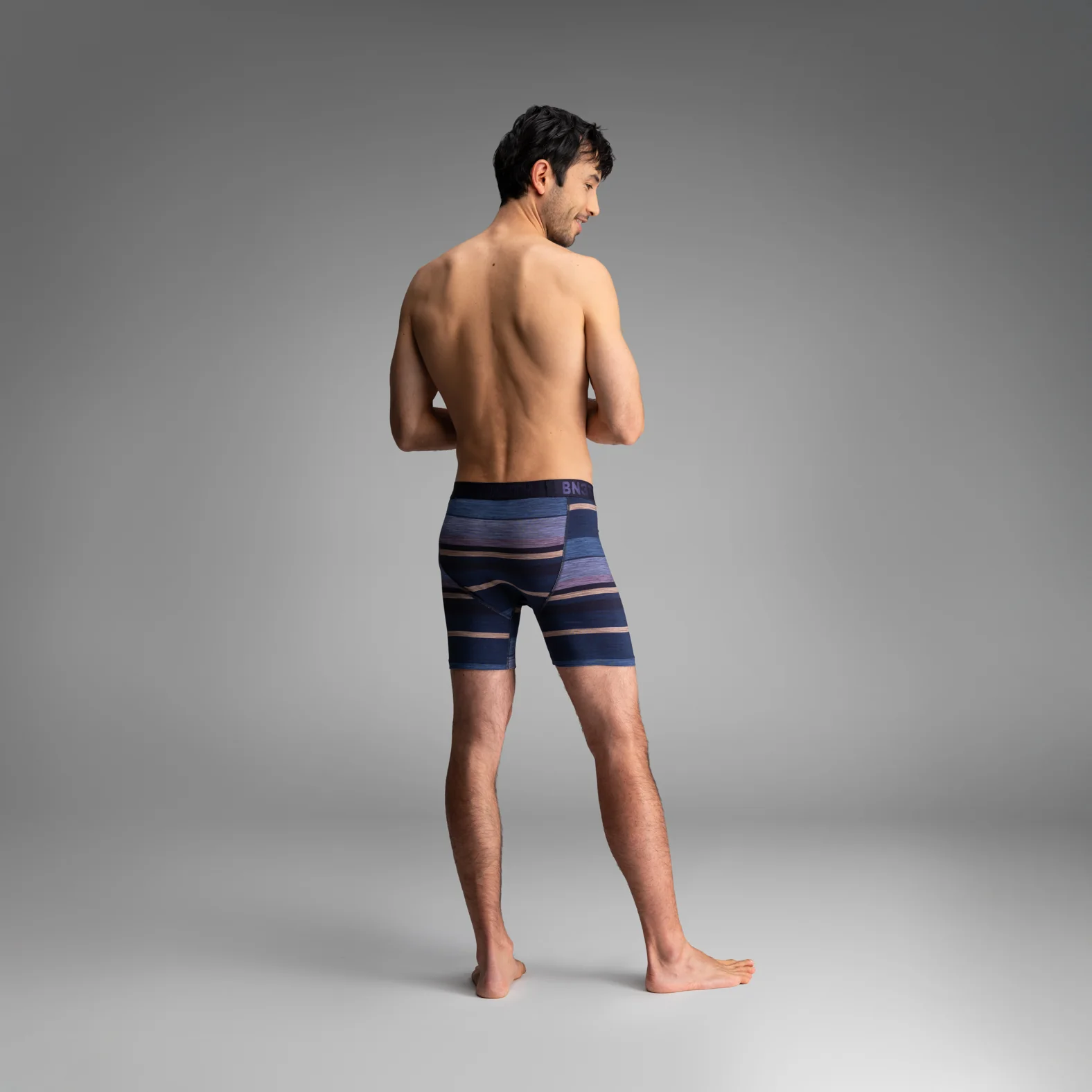 Classic Icon Boxer Brief: Thick Stripe - Navy - Image 5