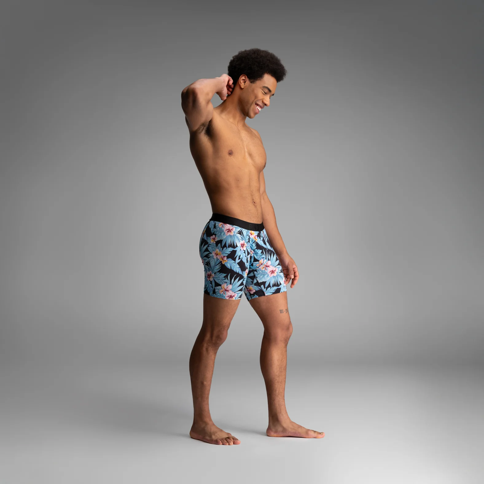 Classic Icon Boxer Brief: Vintage Hawaii - Fog - Image 5