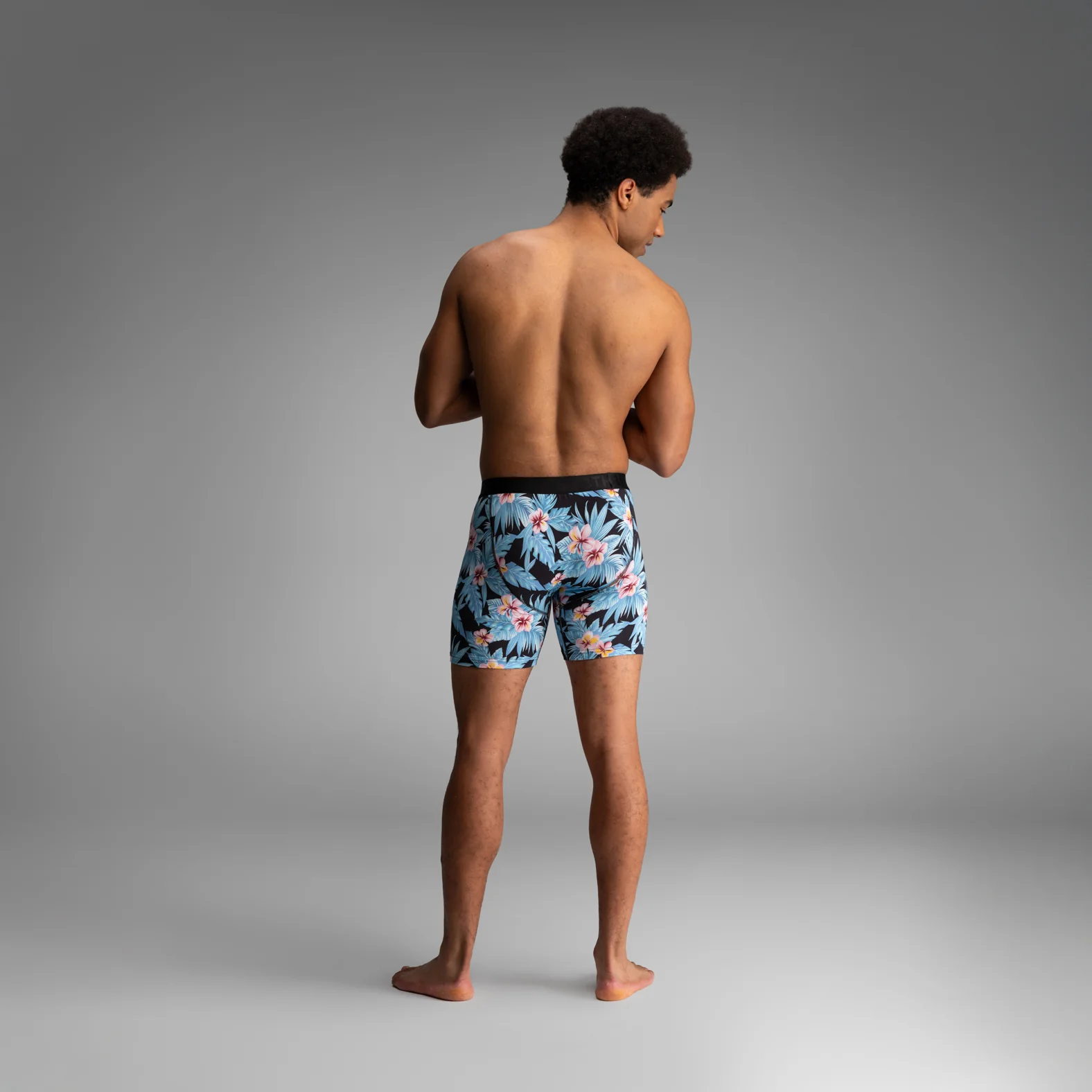 Classic Icon Boxer Brief: Vintage Hawaii - Fog - Image 6