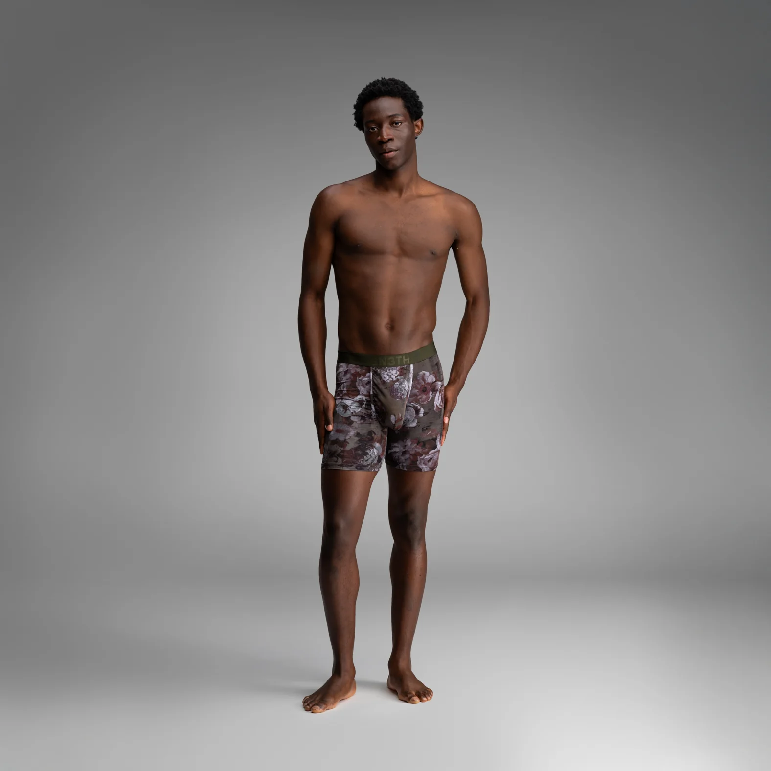 Classic Icon Boxer Brief: Vintage Rose - Heather Duffle - Image 2