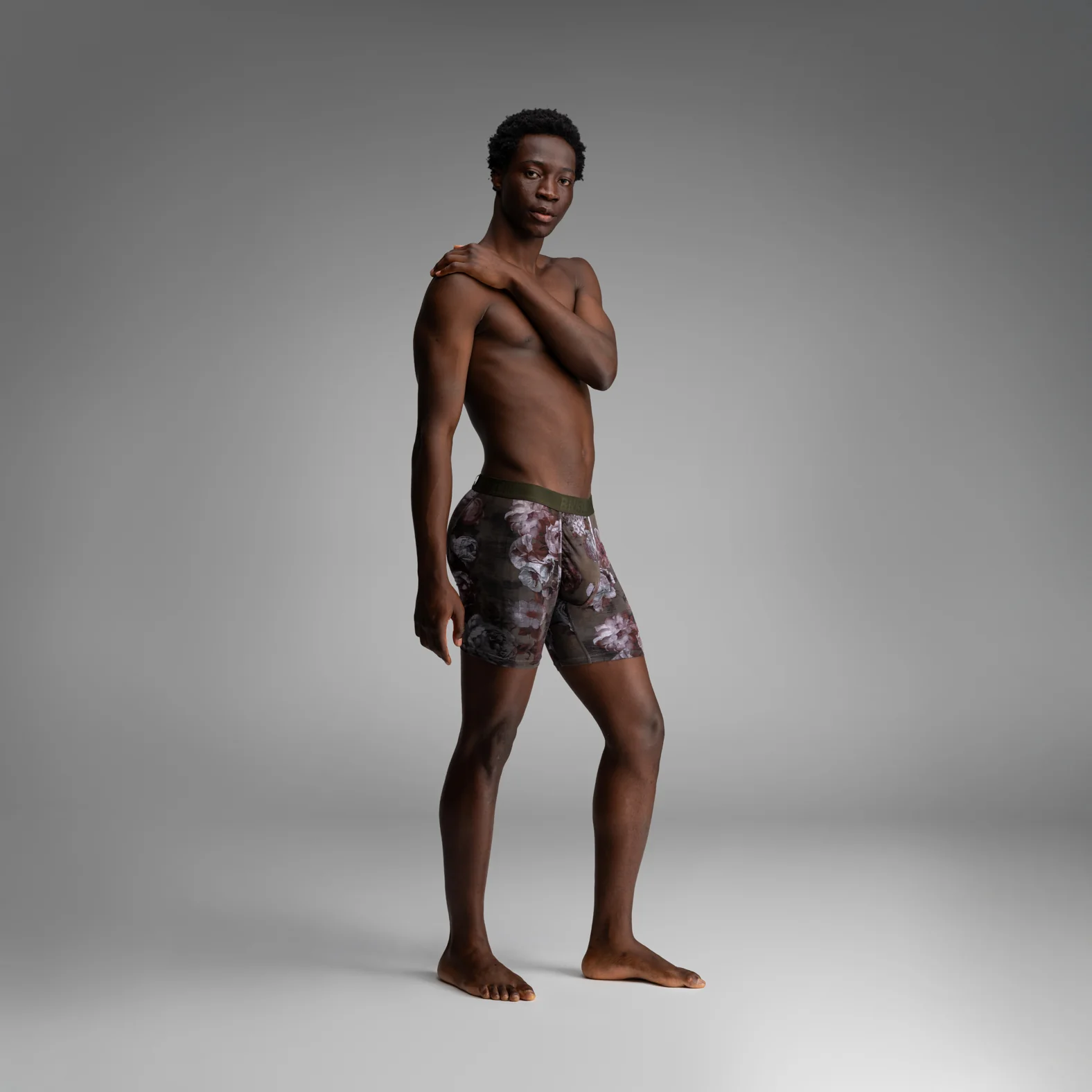 Classic Icon Boxer Brief: Vintage Rose - Heather Duffle - Image 4