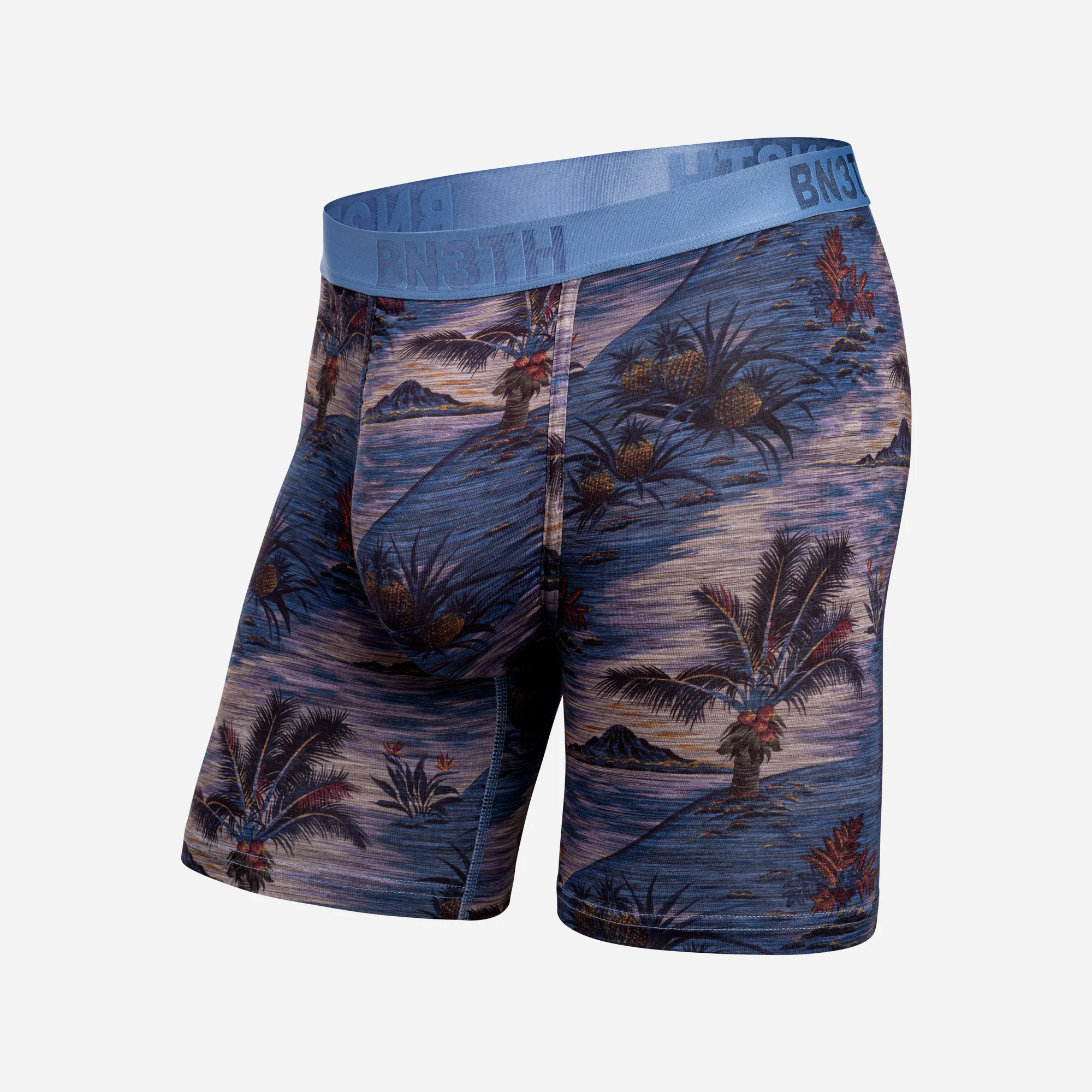 Classic Icon Boxer Brief: Vintage Tropics - Heather Fog
