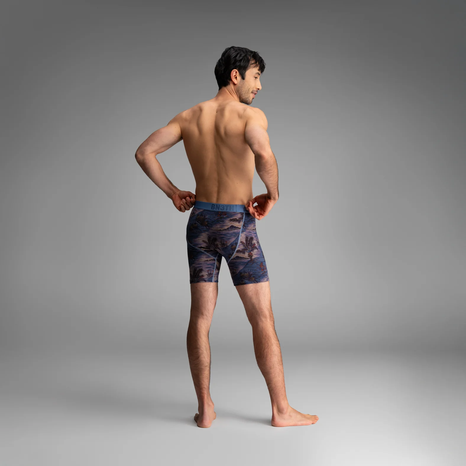 Classic Icon Boxer Brief: Vintage Tropics - Heather Fog - Image 5