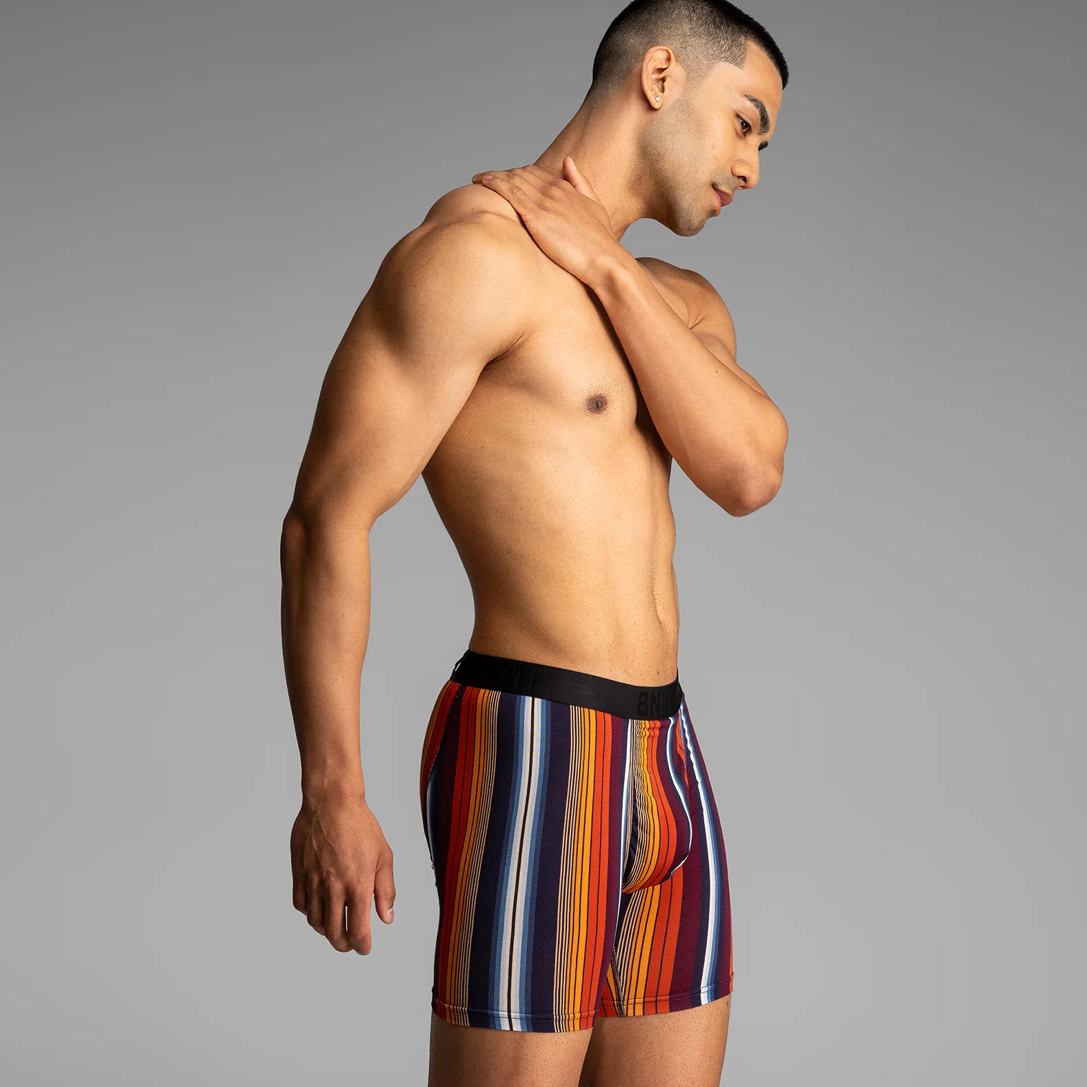 Classic Icon Boxer Brief : Western Stripe Dark Navy - Image 4
