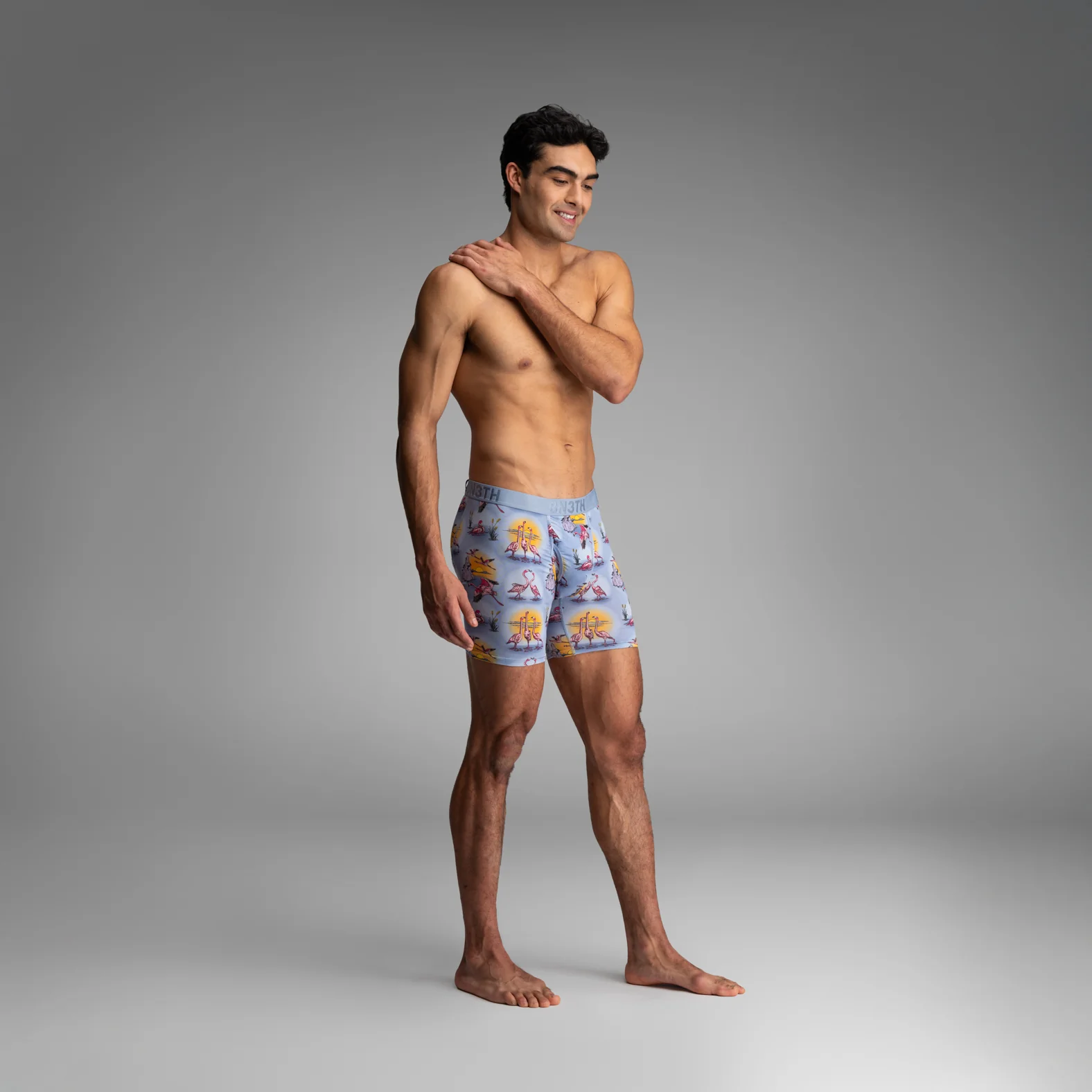 Classic Icon Boxer Brief With Fly : Sunset Flock - Forever - Image 4
