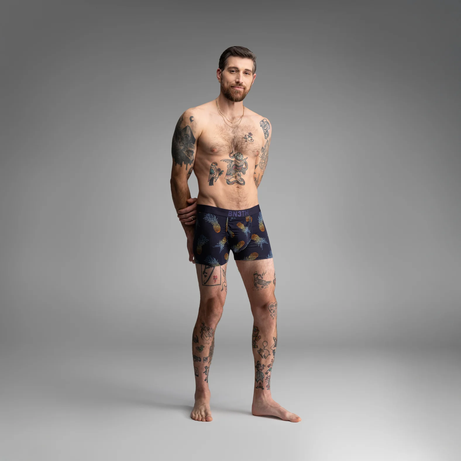 Classic Icon Trunk Fly: Pineapple Ombre - Dark Navy - Image 4