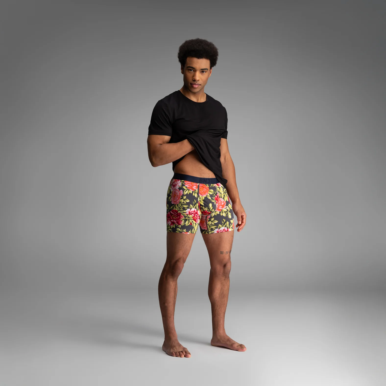 Essentials Boxer Brief: Nocturnal Bloom - Midnight - Image 5