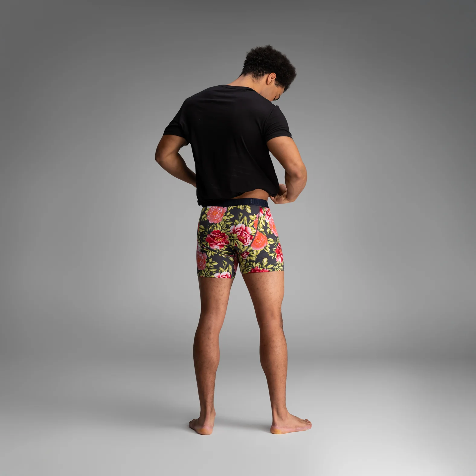 Essentials Boxer Brief: Nocturnal Bloom - Midnight - Image 6