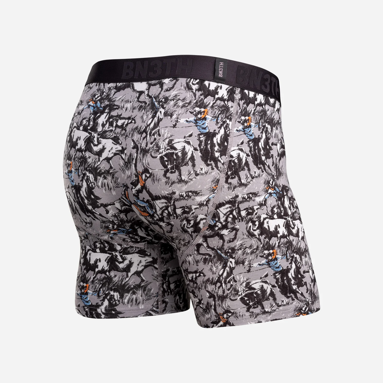 Essentials Boxer Brief: Prairie Dustup - Gray - Image 3