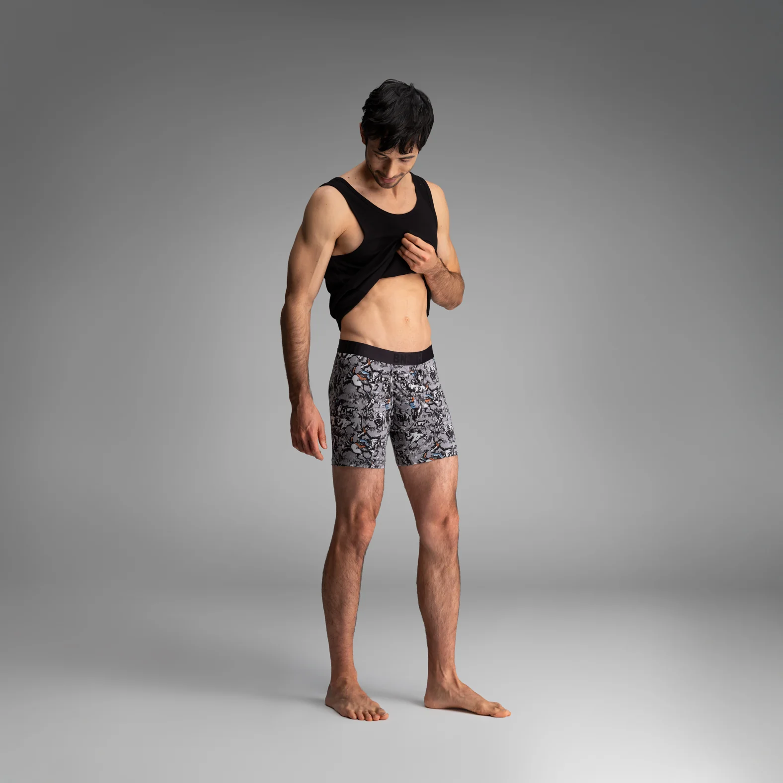 Essentials Boxer Brief: Prairie Dustup - Gray - Image 4