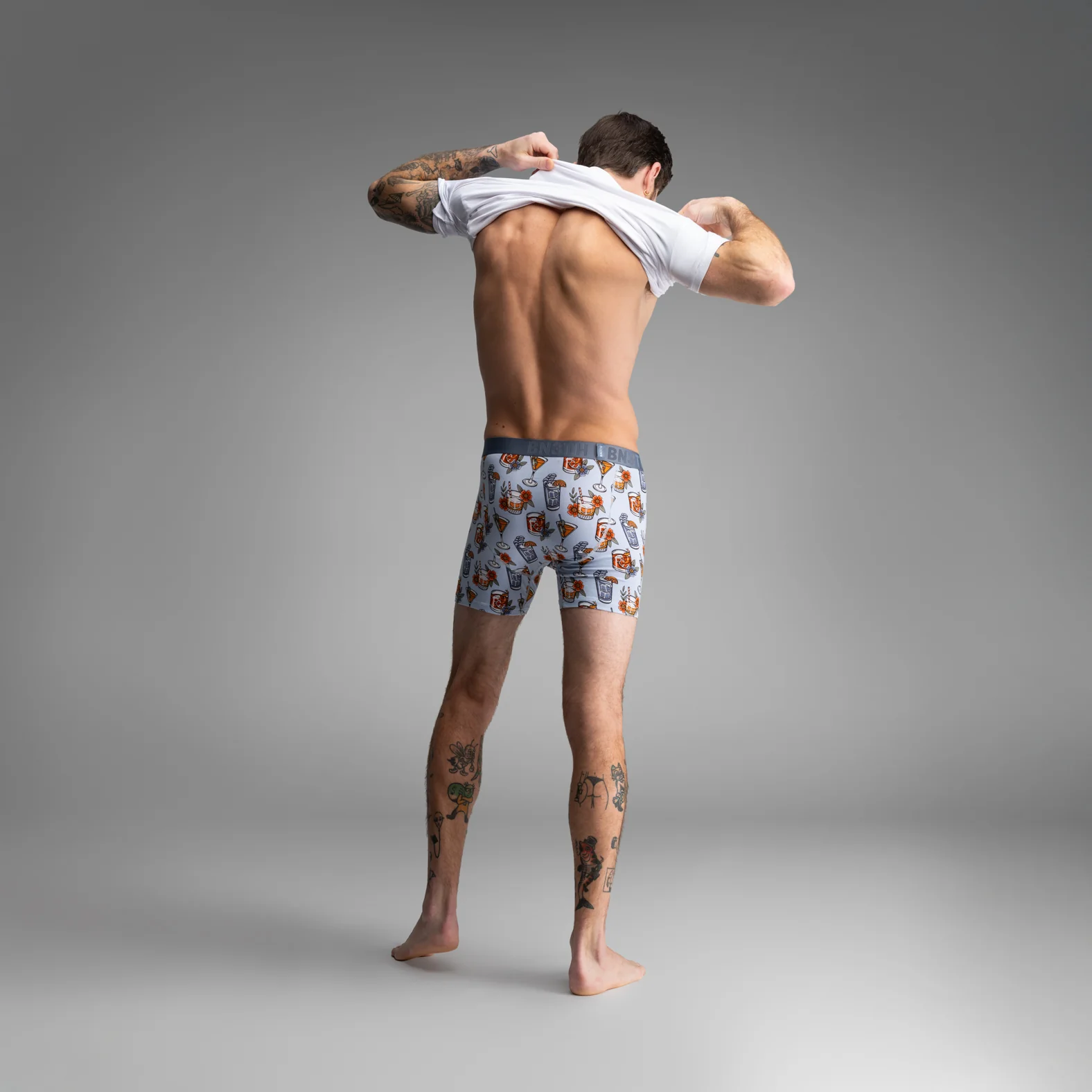 Essentials Boxer Brief: Prohibition - Blue - Image 6