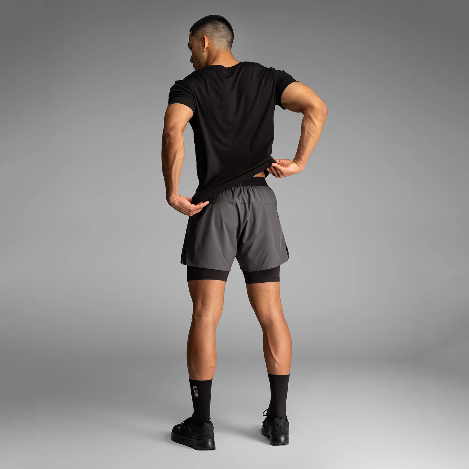Essentials Crew T-Shirt : Black 2 Pack - Image 5
