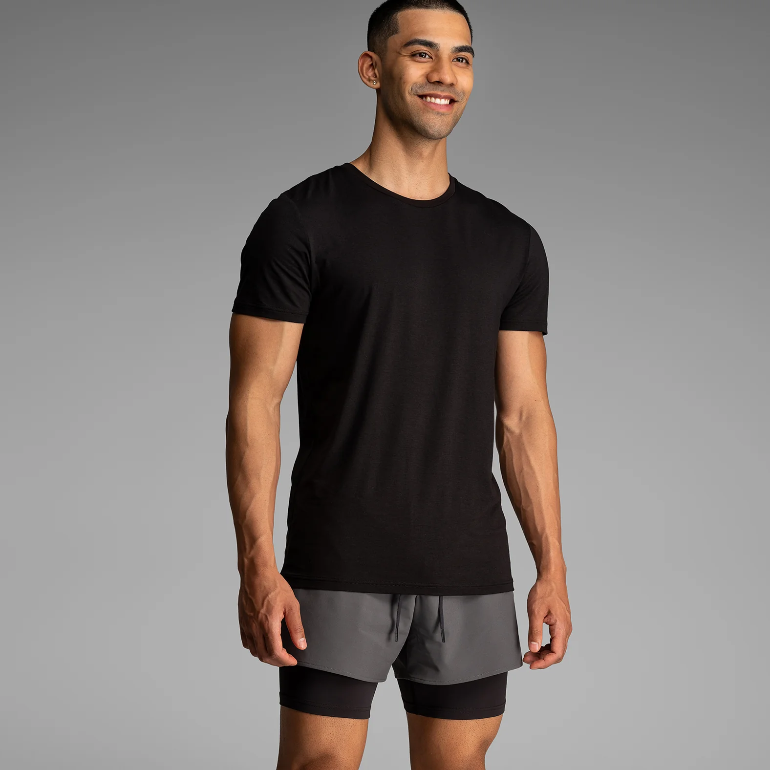 Essentials Crew T-Shirt : Black 2 Pack - Image 4