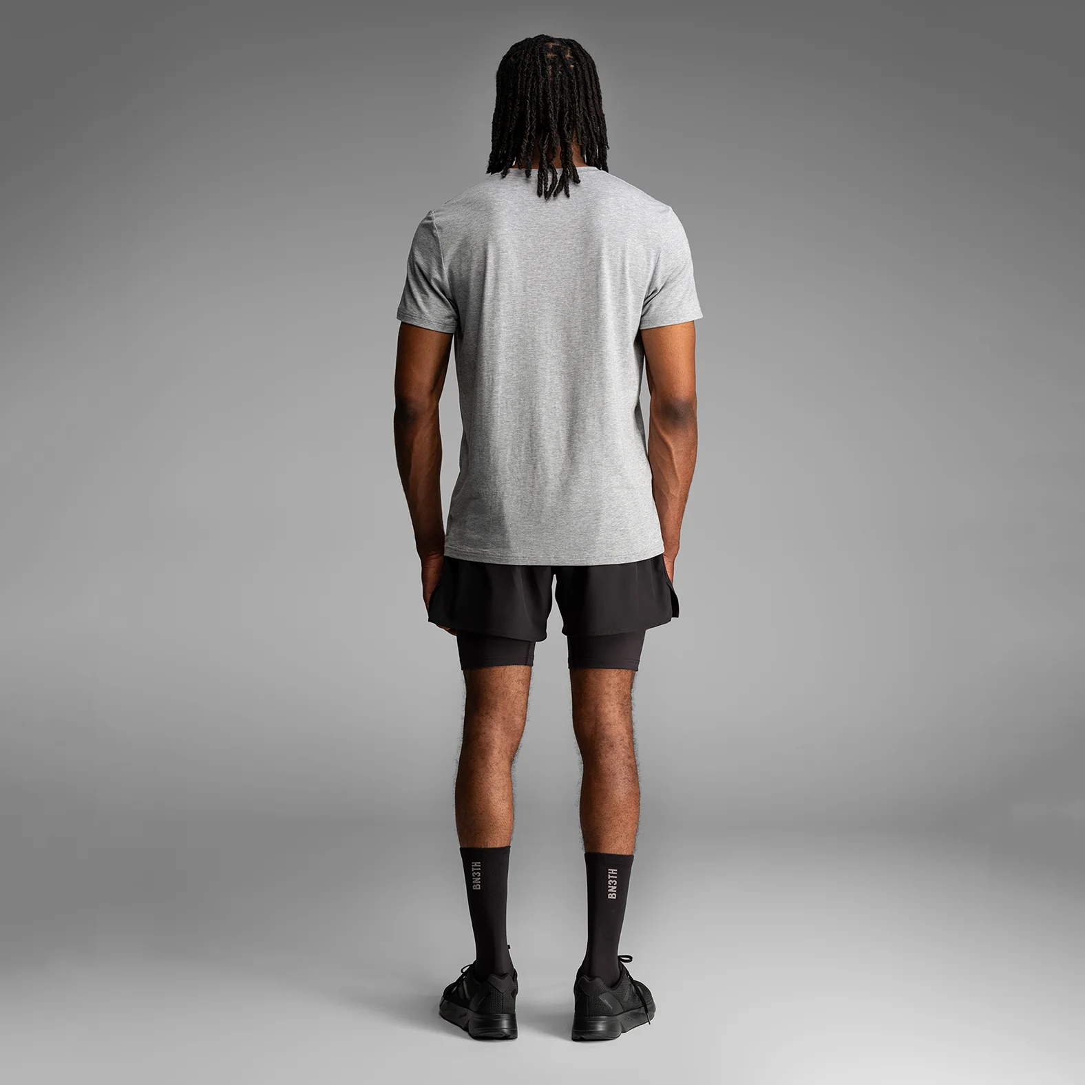 Essentials Crew T-Shirt : Heather Gray 2 Pack - Image 5