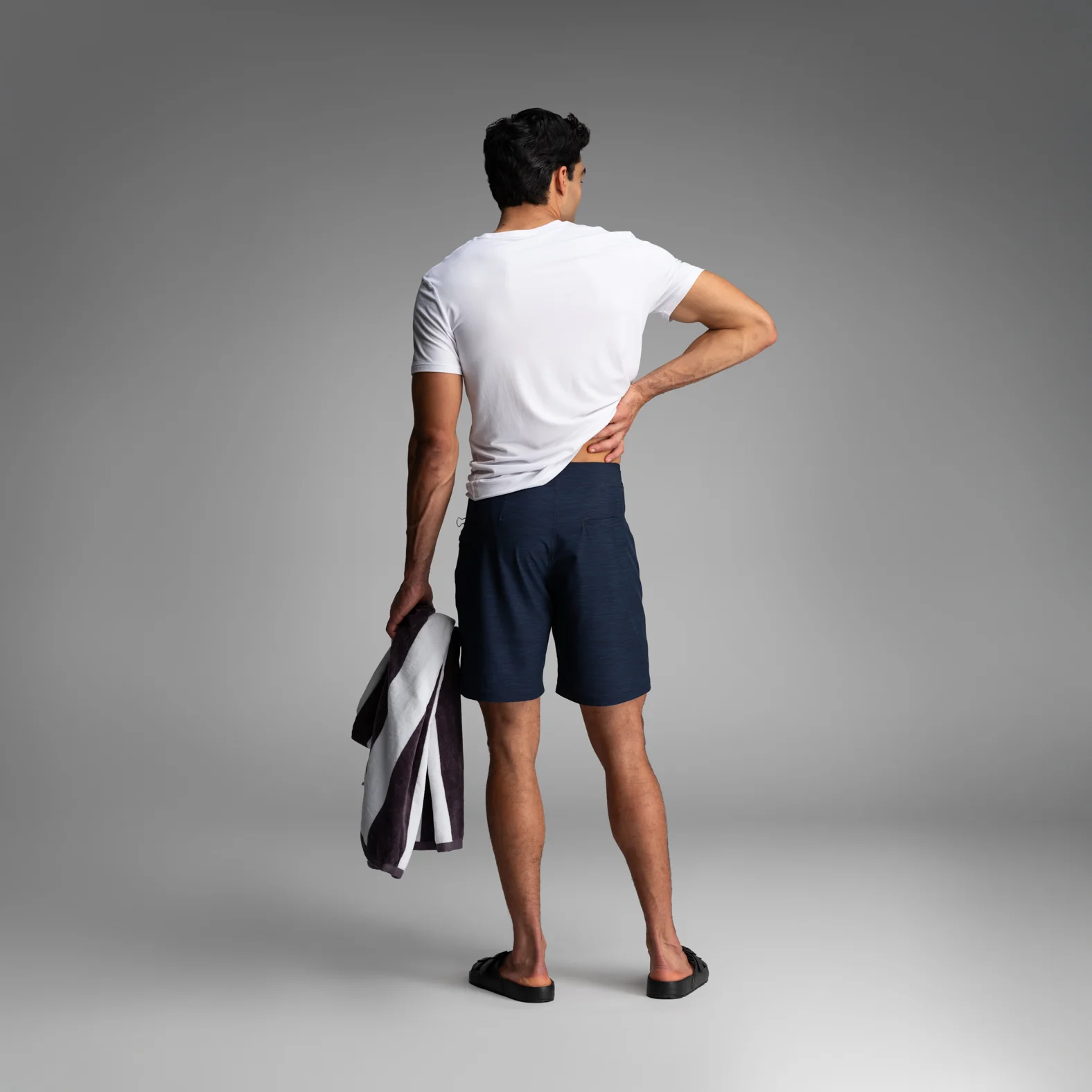 Hightide Boardshort 2N1 : Heather - Navy - Image 5