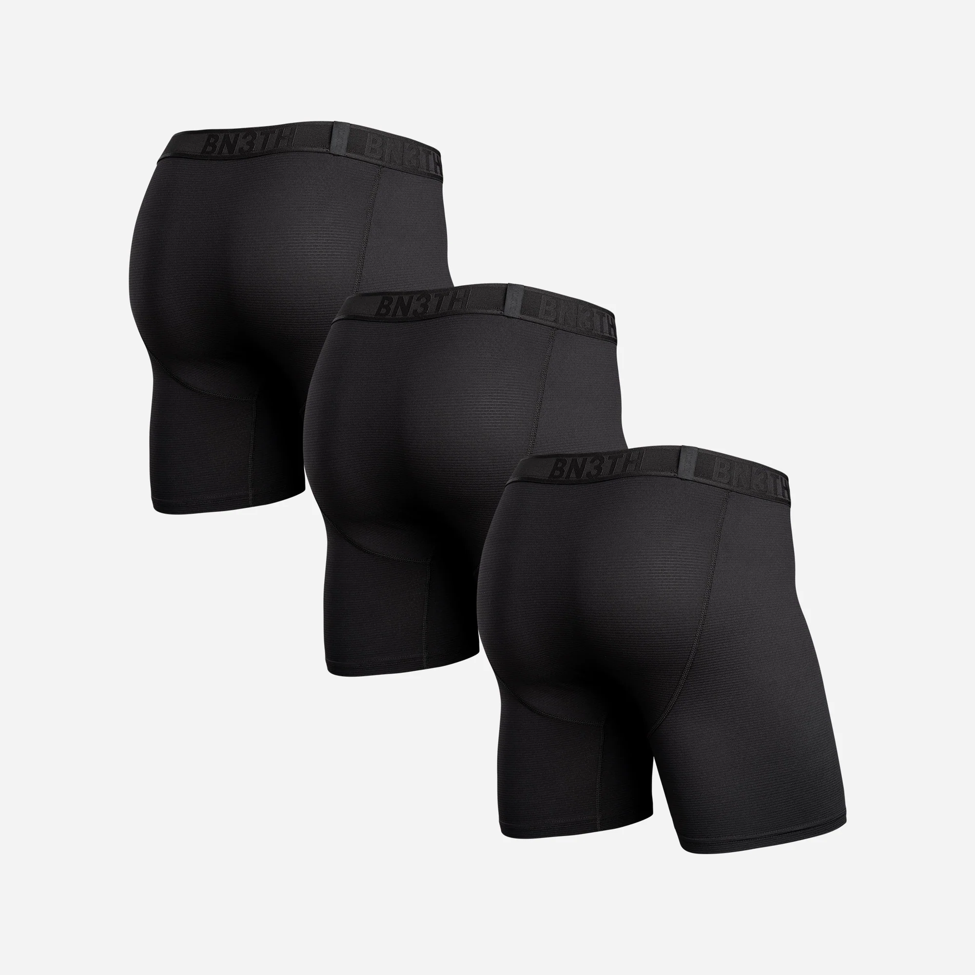 Pro Flex Boxer Brief : Black 3 Pack - Image 3