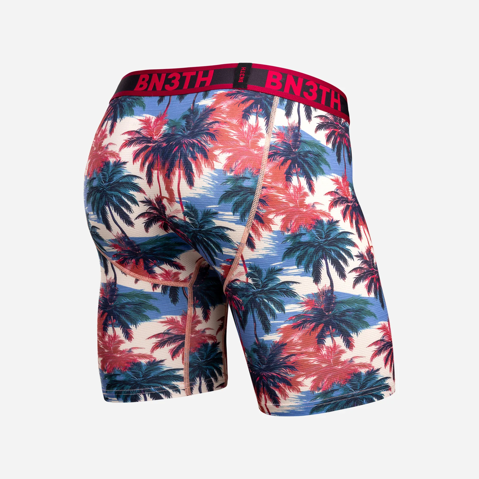 Pro Flex Max Boxer Brief: Electric Palm-Heather Sand - Image 3