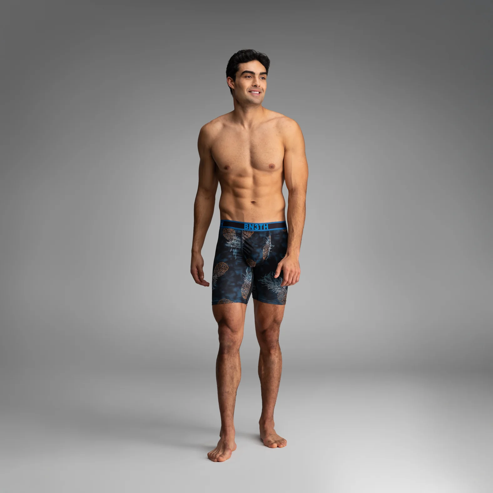 Pro Flex Max Boxer Brief: Tie Dye Pineapple Ombre-Navy - Image 2