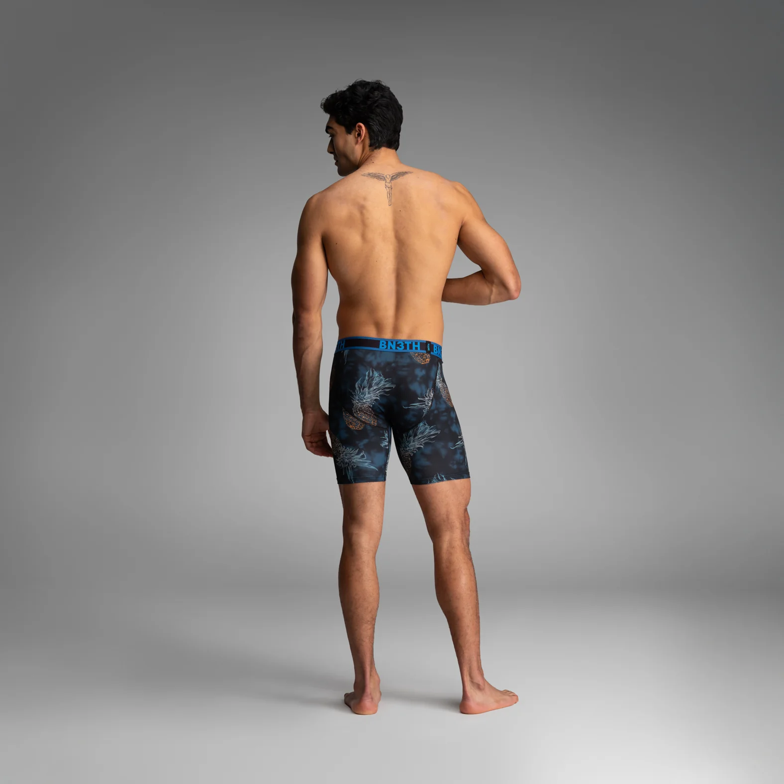 Pro Flex Max Boxer Brief: Tie Dye Pineapple Ombre-Navy - Image 6