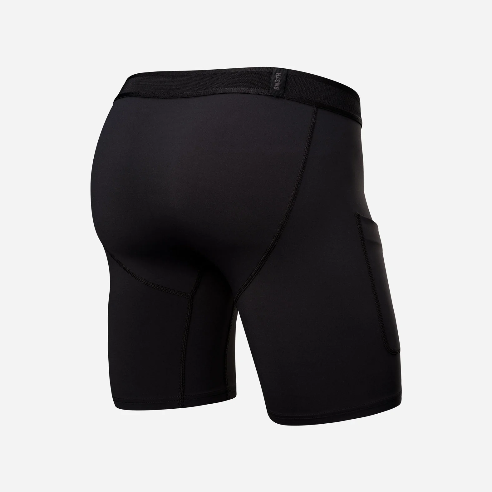 Pro Ultra Liner Short With Pocket: Black - Image 3