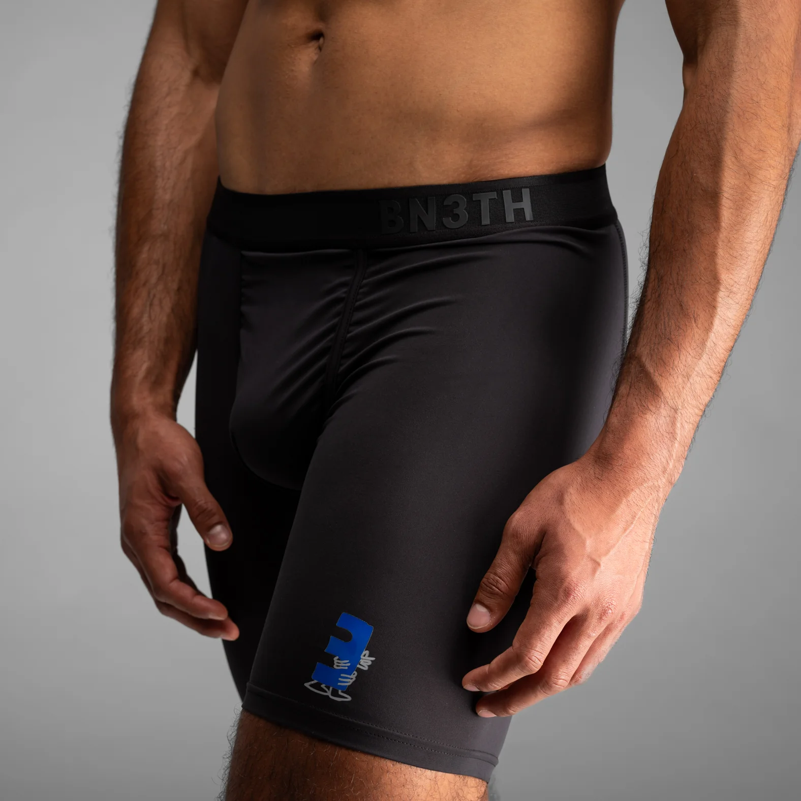 Pro Ultra Liner Short With Pocket: Lucas Beaufort - Black - Image 6
