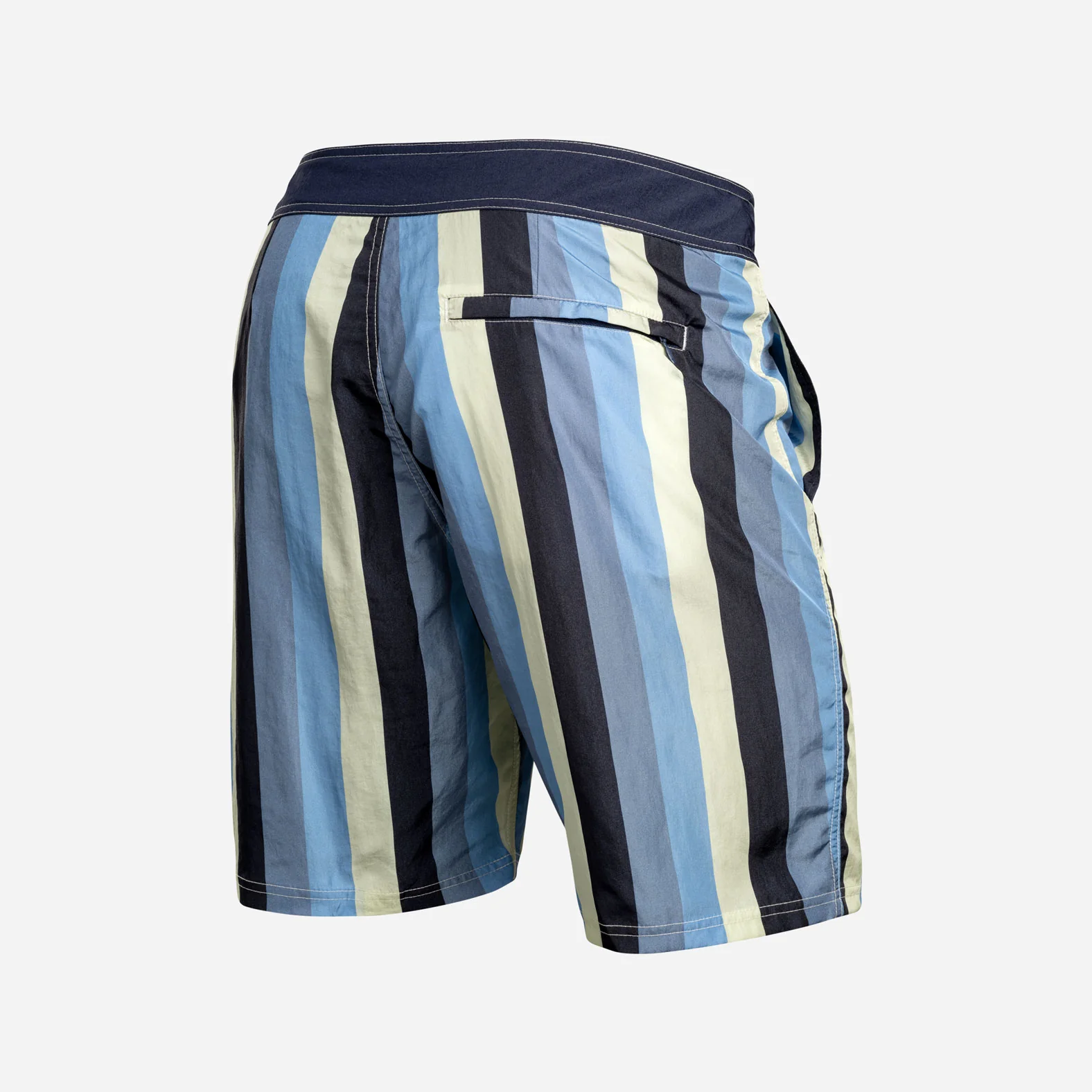 Riptide 2N1 Boardshort : Wide Stripe - Fog - Image 3