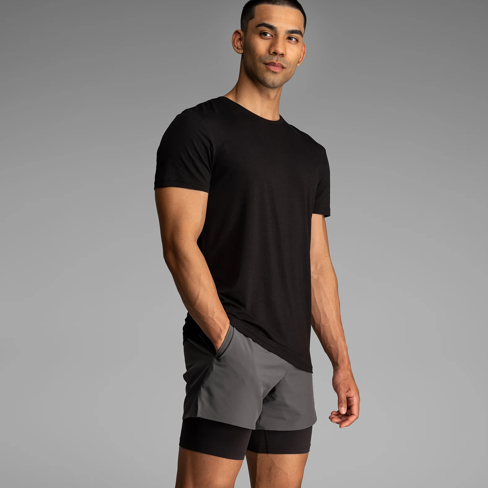 Session 5" Training Short 2N1 :Shadow Gray - Image 5