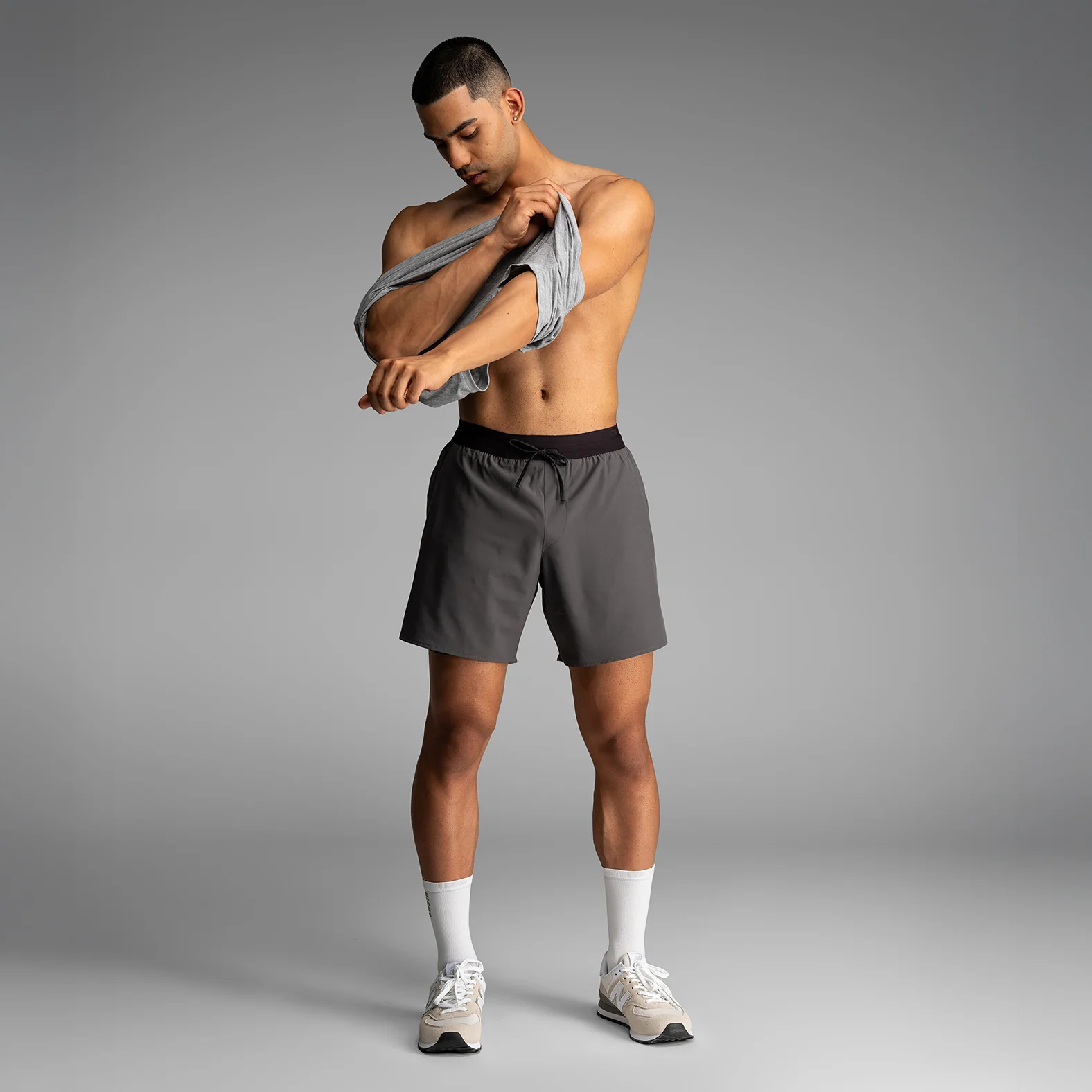 Session 7" Training Short 2N1 :: Shadow Gray - Image 6