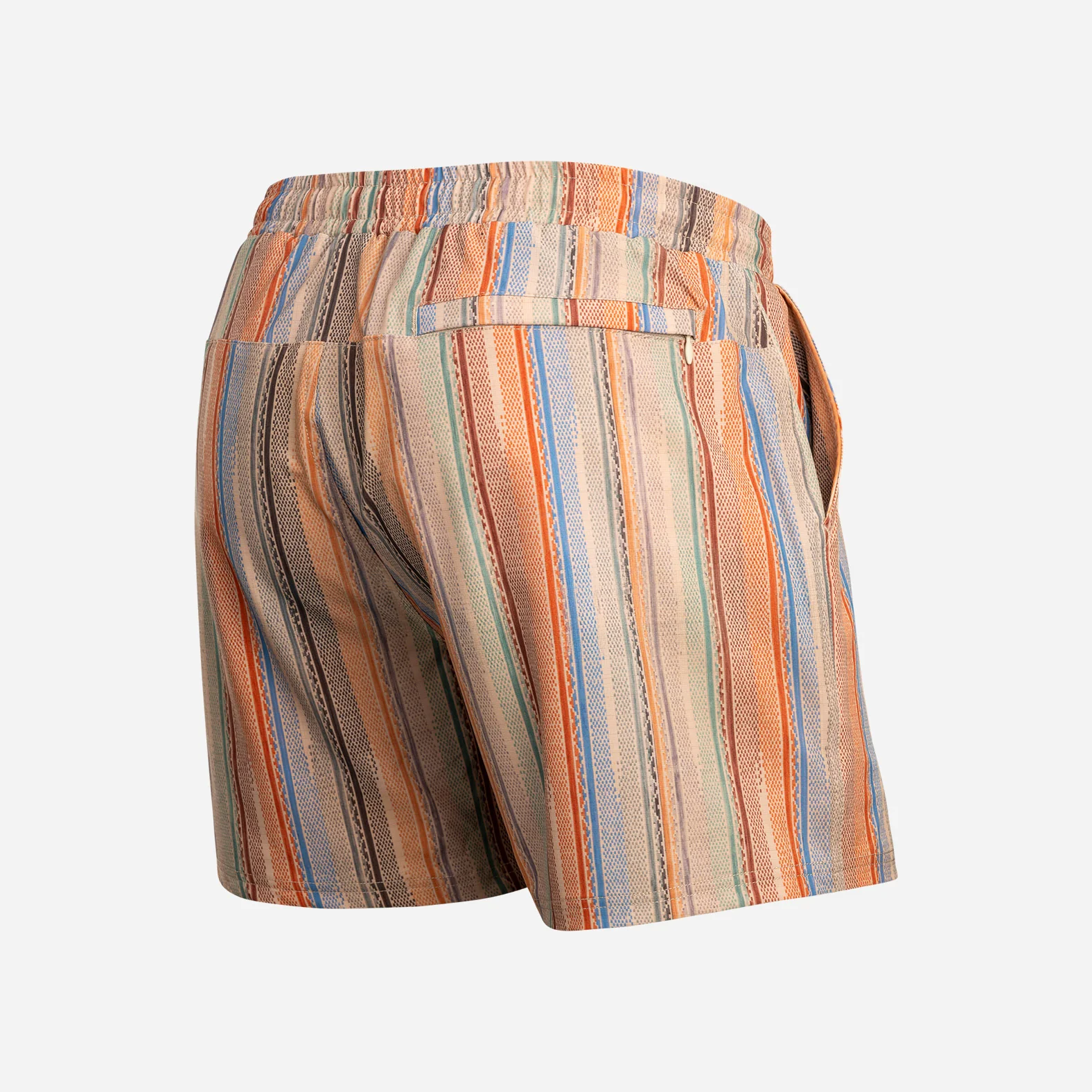 Shoreline 5" Short 2N1: Ikat Stripe - Beige - Image 3